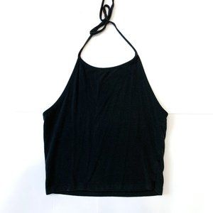 Brandy Melville Cropped Halter Top Tie Neck OS